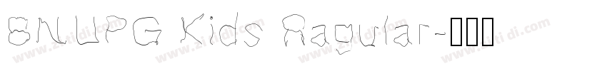 BNUPG Kids Ragular字体转换